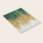 Green and gold motion abstract Notebook Gallery Image 3
