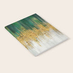 Green and gold motion abstract Notebook Gallery Image 2