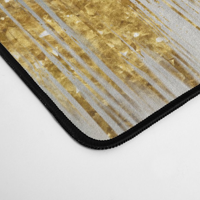 Green and gold motion abstract Desk Mat Gallery Image 4