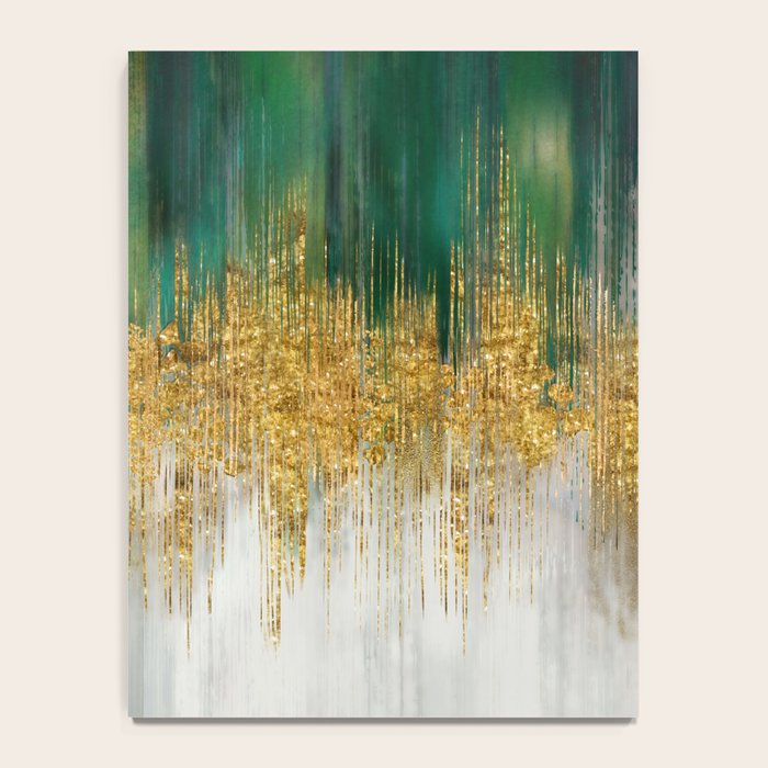 Green and gold motion abstract Notebook Gallery Image 4
