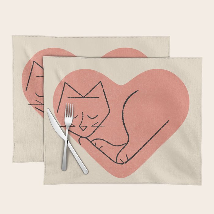 Cat Love Placemat Gallery Image 1