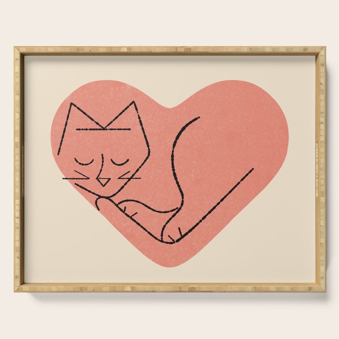 Cat Love Serving Tray Gallery Image 1