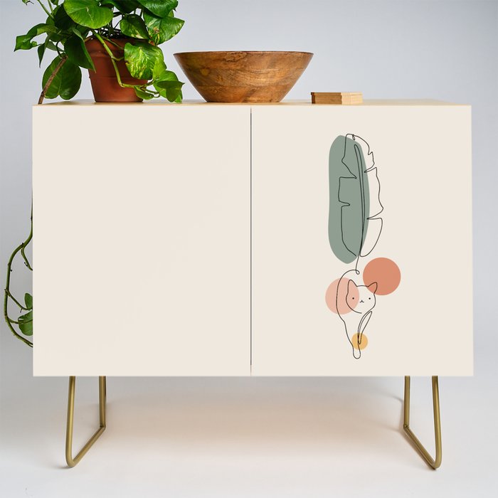 Cat and Plant 35 Credenza Gallery Image 1
