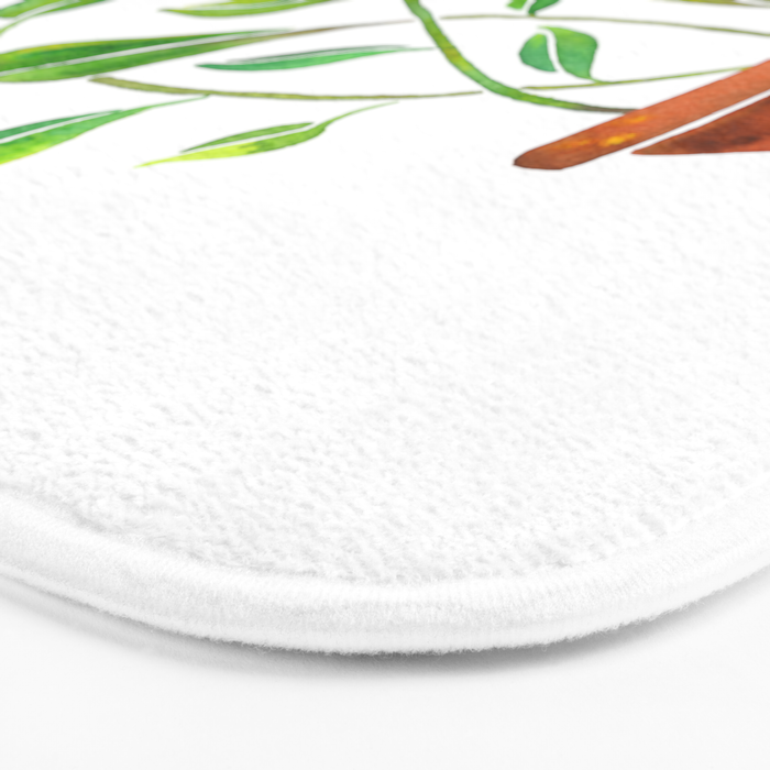 Venus Fly Trap Watercolor Bath Mat Gallery Image 3