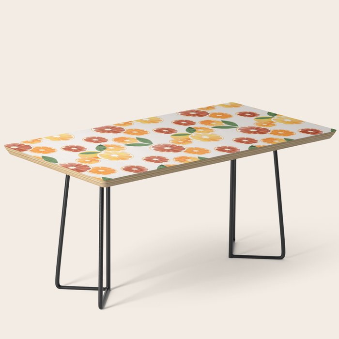 sliced oranges spring watercolor Coffee Table Gallery Image 1