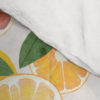 sliced oranges spring watercolor Comforter Gallery Image 4