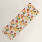 sliced oranges spring watercolor Yoga Mat Gallery Image 1