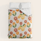 sliced oranges spring watercolor Comforter Gallery Image 6