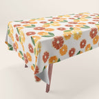 sliced oranges spring watercolor Tablecloth Gallery Image 1