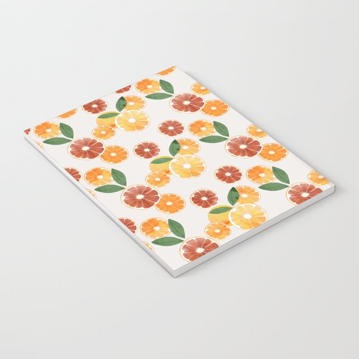sliced oranges spring watercolor Notebook Gallery Image 3