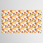 sliced oranges spring watercolor Tablecloth Gallery Image 2