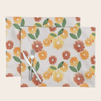 sliced oranges spring watercolor Placemat Gallery Image 1