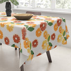 sliced oranges spring watercolor Tablecloth Gallery Image 3