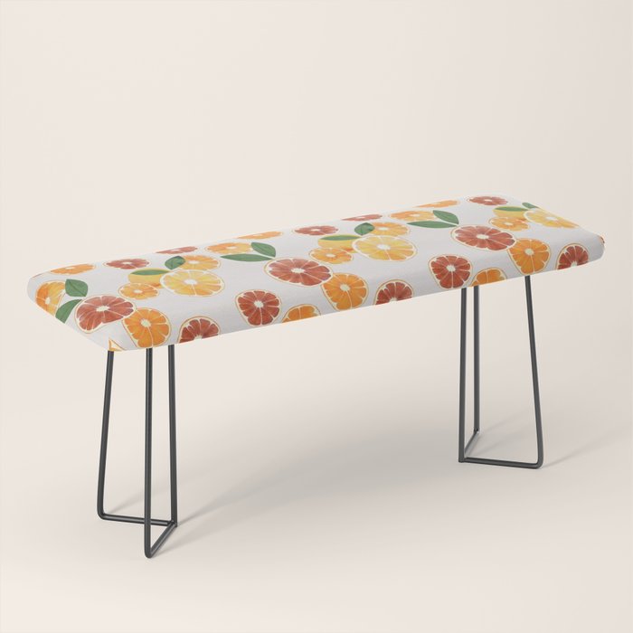 sliced oranges spring watercolor Bench Gallery Image 1