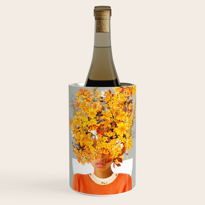 I Saw You Flower in the reflection of my Soul Wine Chiller Gallery Image 1