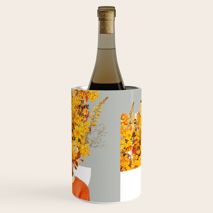 I Saw You Flower in the reflection of my Soul Wine Chiller Gallery Image 3