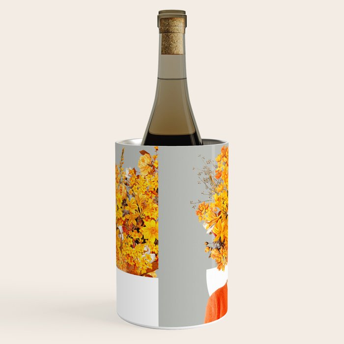 I Saw You Flower in the reflection of my Soul Wine Chiller Gallery Image 2
