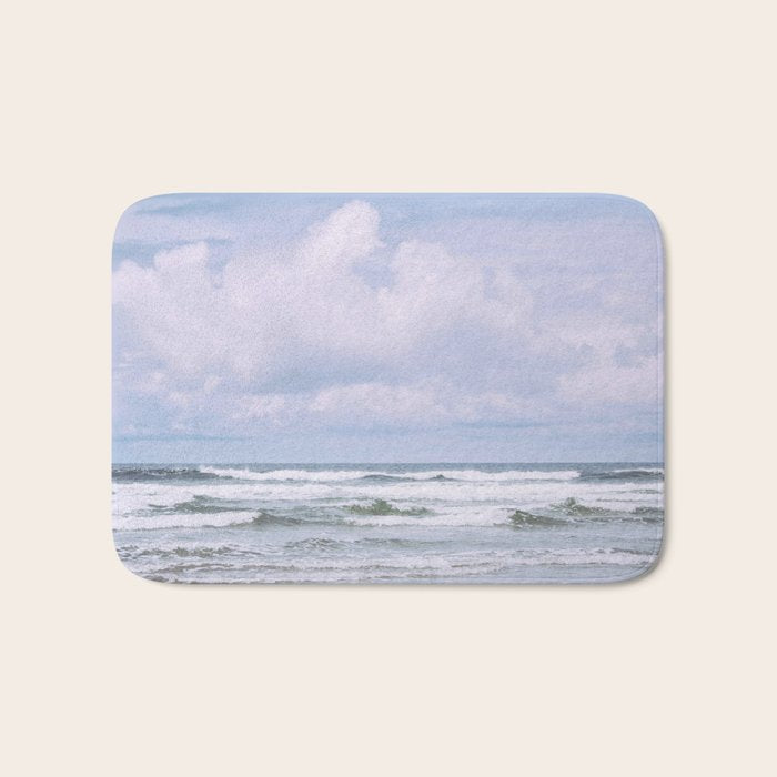 Lilac Sea - Ocean Landscape, Nature Photography Bath Mat Gallery Image 1