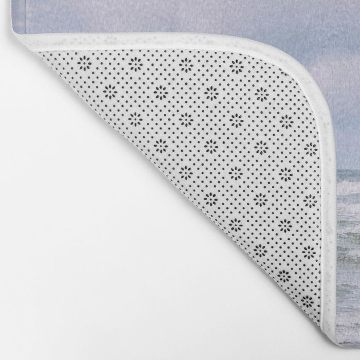 Lilac Sea - Ocean Landscape, Nature Photography Bath Mat Gallery Image 2