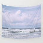 Lilac Sea - Ocean Landscape, Nature Photography Wall Tapestry Gallery Image 4