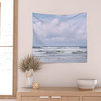 Lilac Sea - Ocean Landscape, Nature Photography Wall Tapestry Gallery Image 2