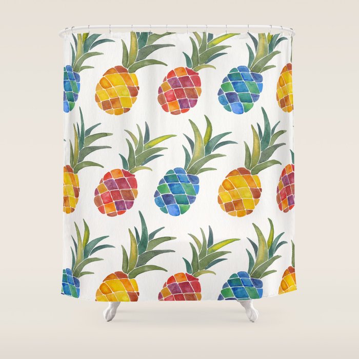 Pineapples Shower Curtain Gallery Image 1