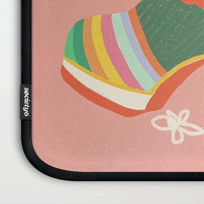 Rainbow walk: pink Laptop Sleeve Gallery Image 3