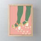 Rainbow walk: pink Mini Art Print Gallery Image 1