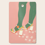 Rainbow walk: pink Cutting Board Gallery Image 1