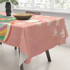Rainbow walk: pink Tablecloth Gallery Image 3