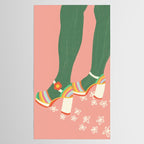 Rainbow walk: pink Tablecloth Gallery Image 2