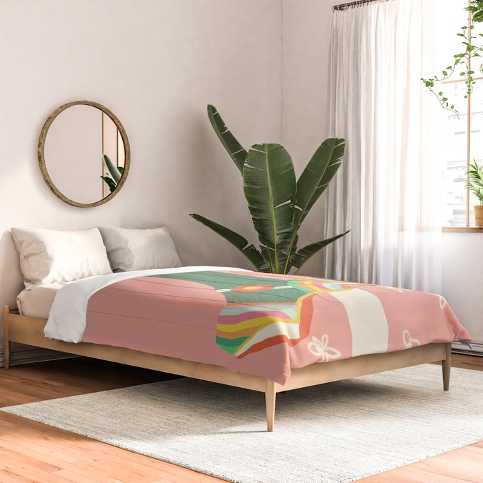 Rainbow walk: pink Comforter Gallery Image 2