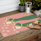 Rainbow walk: pink Outdoor Rug Gallery Image 2
