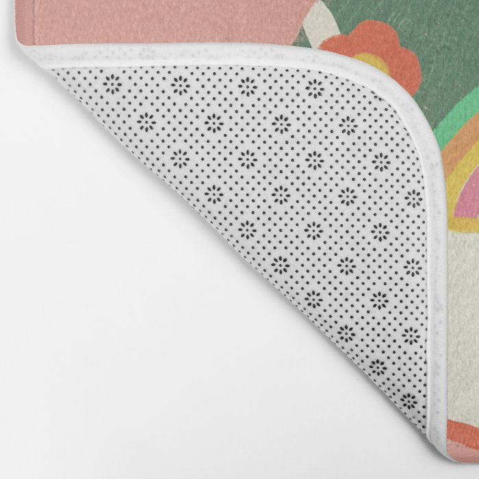 Rainbow walk: pink Bath Mat Gallery Image 2