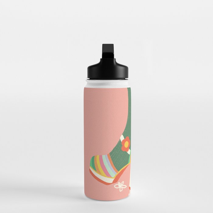 Rainbow walk: pink Water Bottle Gallery Image 3