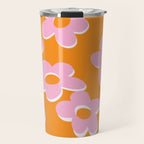 Groovy Daisy || Retro Flower Vibrant Print 60s 70s Travel Mug Gallery Image 1