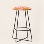 Groovy Daisy || Retro Flower Vibrant Print 60s 70s Stool Gallery Image 1