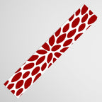 Christmas Floral Bloom, Red and White Table Runner Gallery Image 3