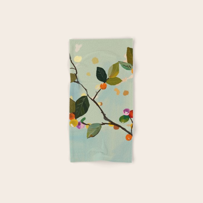Cherry Fruit Branch II Bath Towel Gallery Image 1