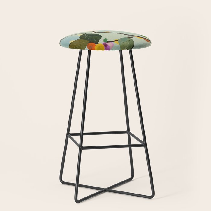 Cherry Fruit Branch II Stool Gallery Image 1