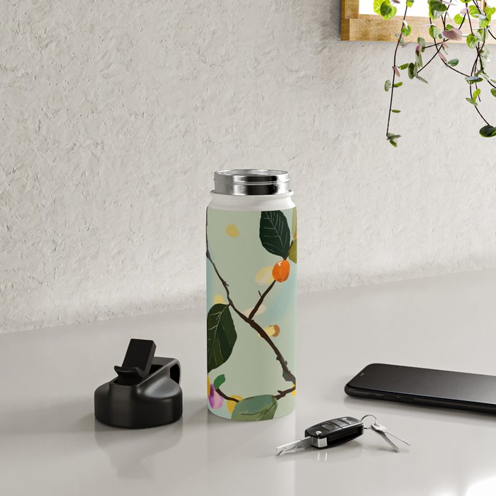 Cherry Fruit Branch II Water Bottle Gallery Image 4
