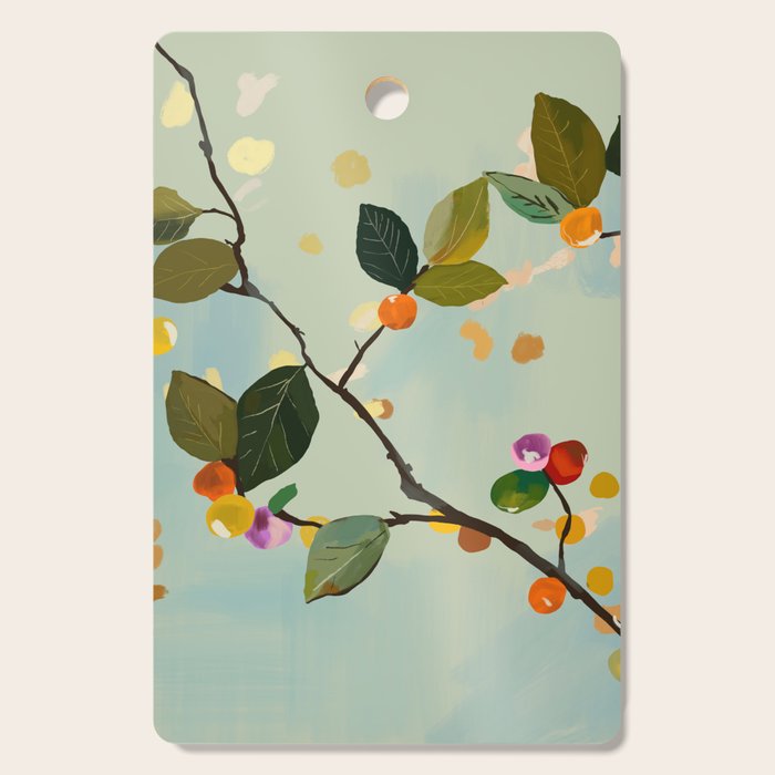Cherry Fruit Branch II Cutting Board Gallery Image 1