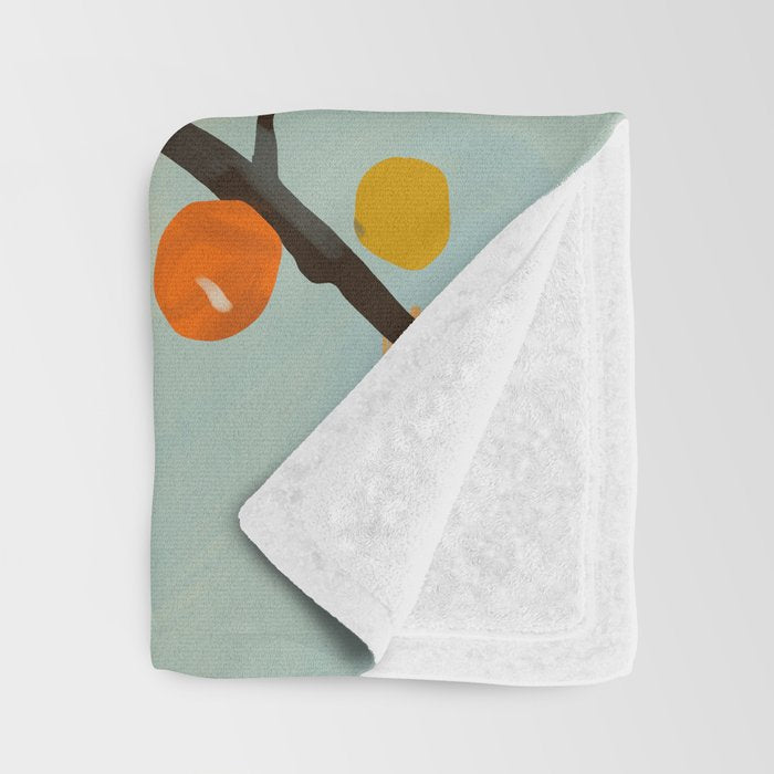 Cherry Fruit Branch II Throw Blanket Gallery Image 3