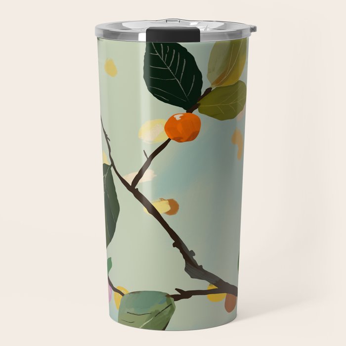 Cherry Fruit Branch II Travel Mug Gallery Image 1