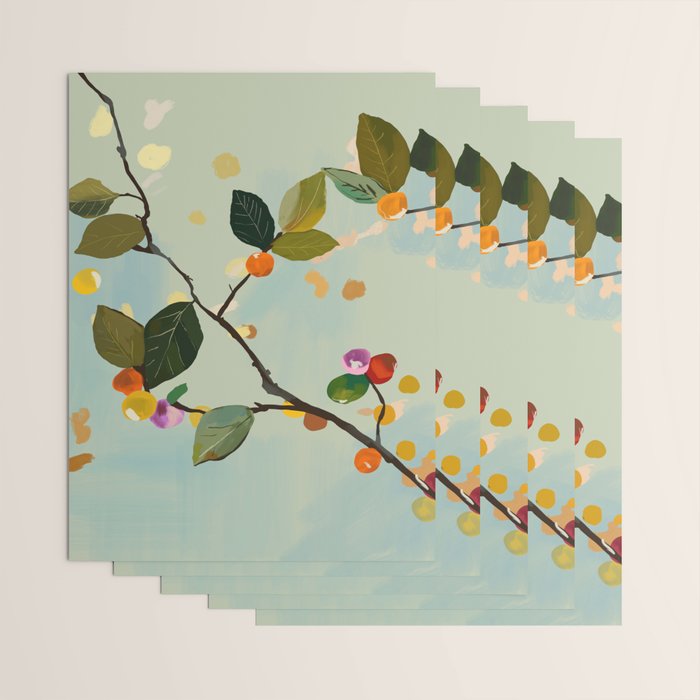 Cherry Fruit Branch II Wrapping Paper Gallery Image 3