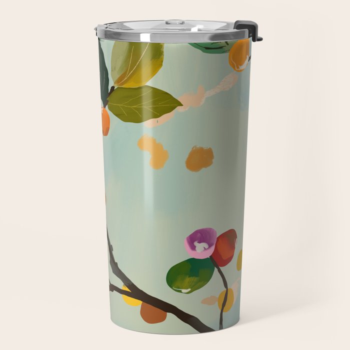 Cherry Fruit Branch II Travel Mug Gallery Image 2
