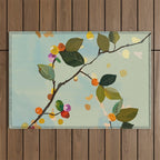 Cherry Fruit Branch II Outdoor Rug Gallery Image 1