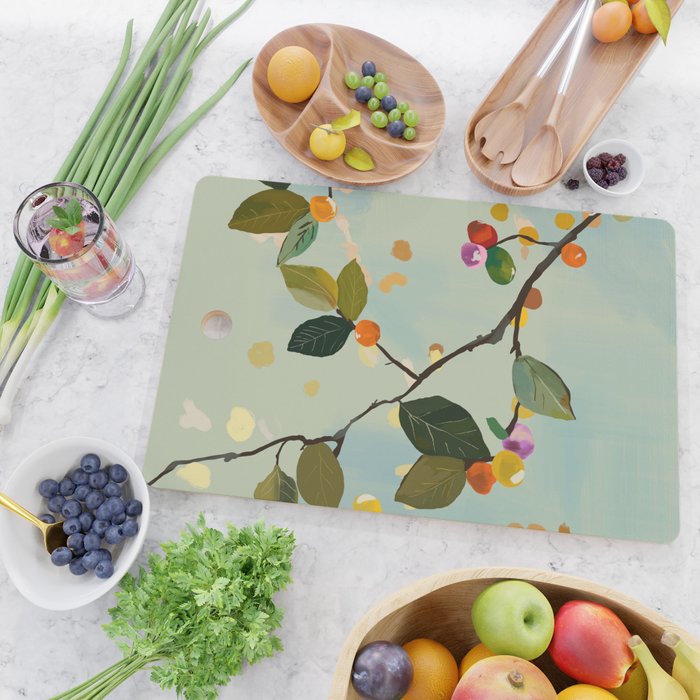 Cherry Fruit Branch II Cutting Board Gallery Image 2