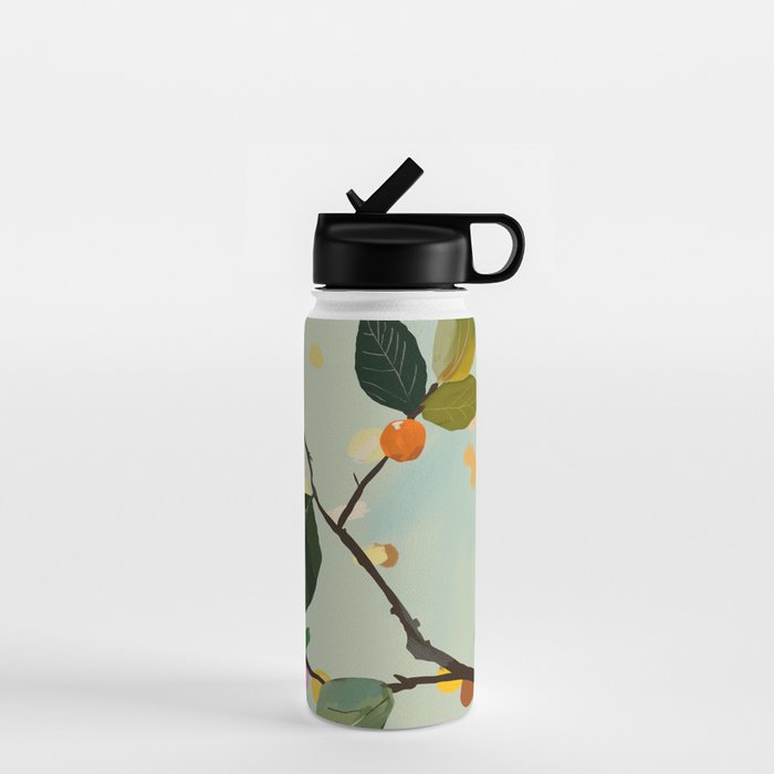 Cherry Fruit Branch II Water Bottle Gallery Image 1
