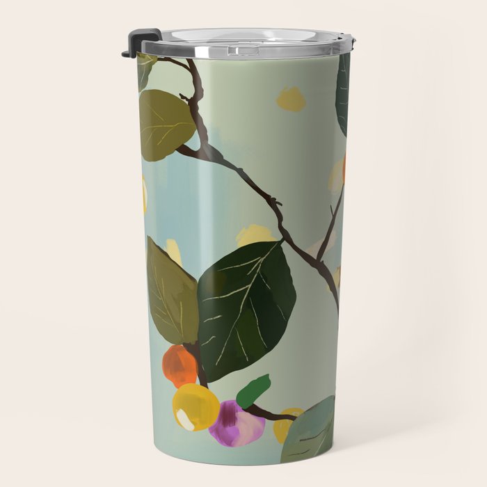 Cherry Fruit Branch II Travel Mug Gallery Image 3